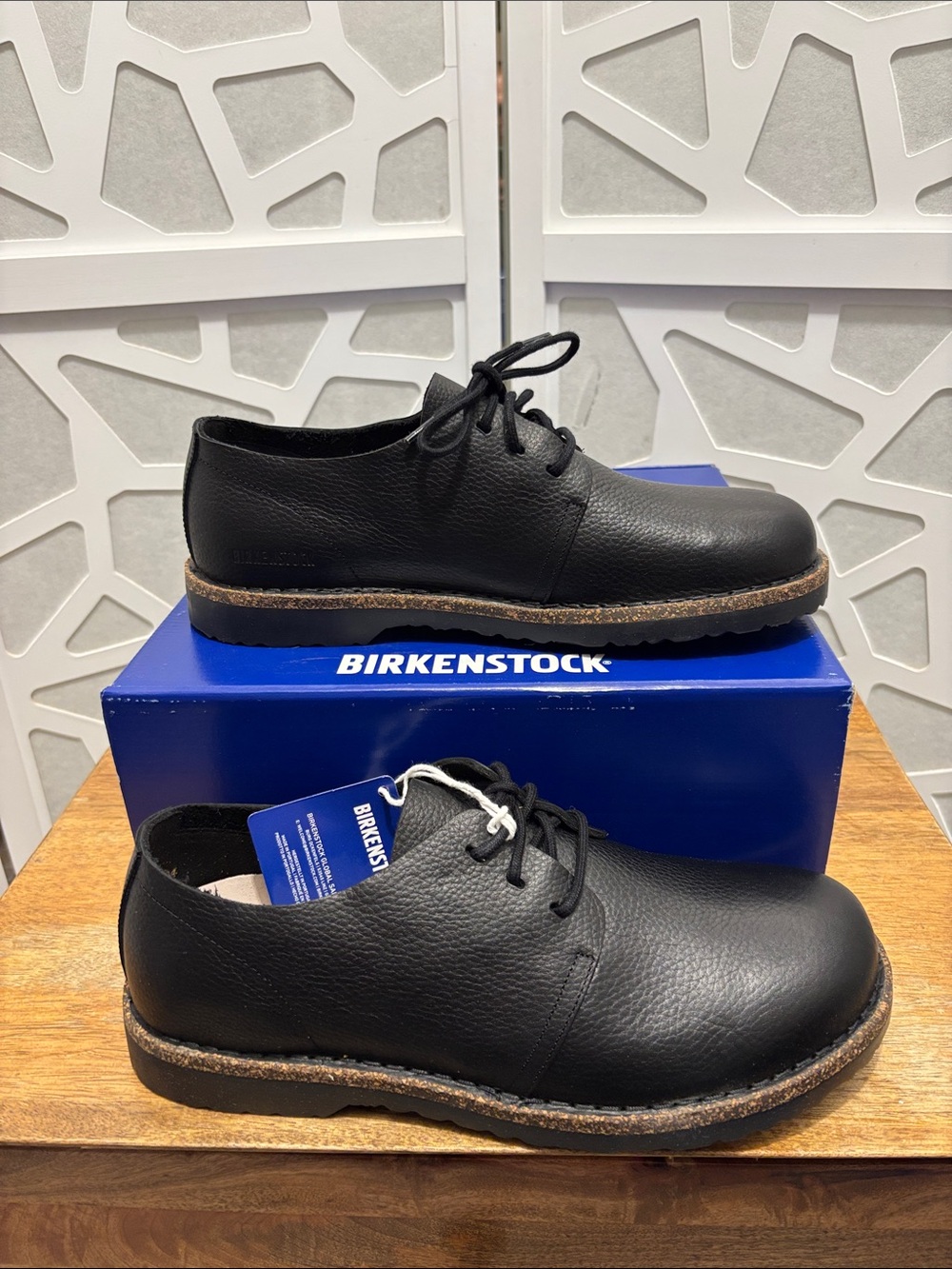 Birkenstock Men's Uppsala Low in Black Leather Size 9 men’s/ 11 woman’s